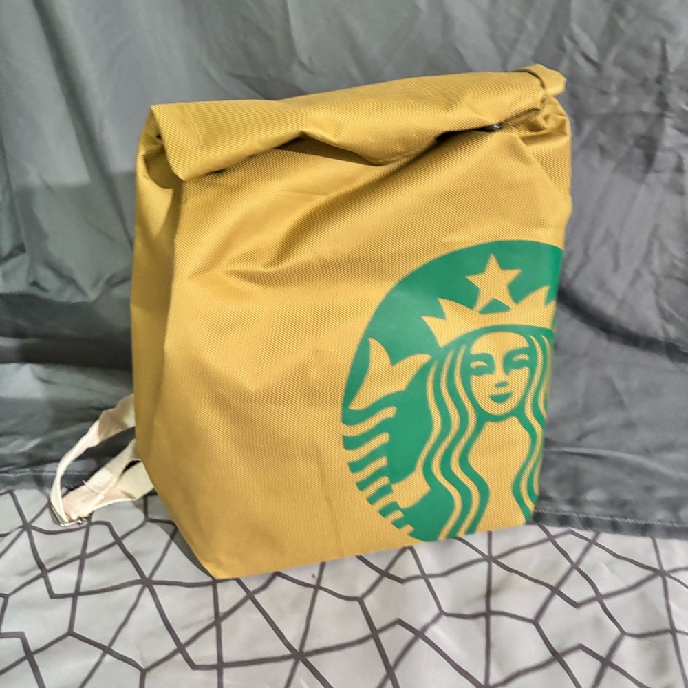 Starbucks Tan Backpack